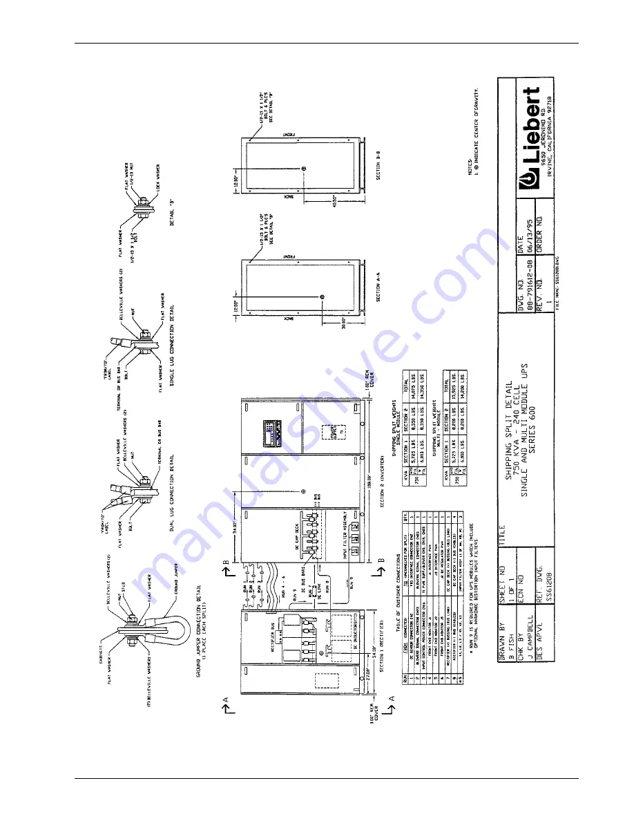 Liebert Series 600 Installation Manual Download Page 59