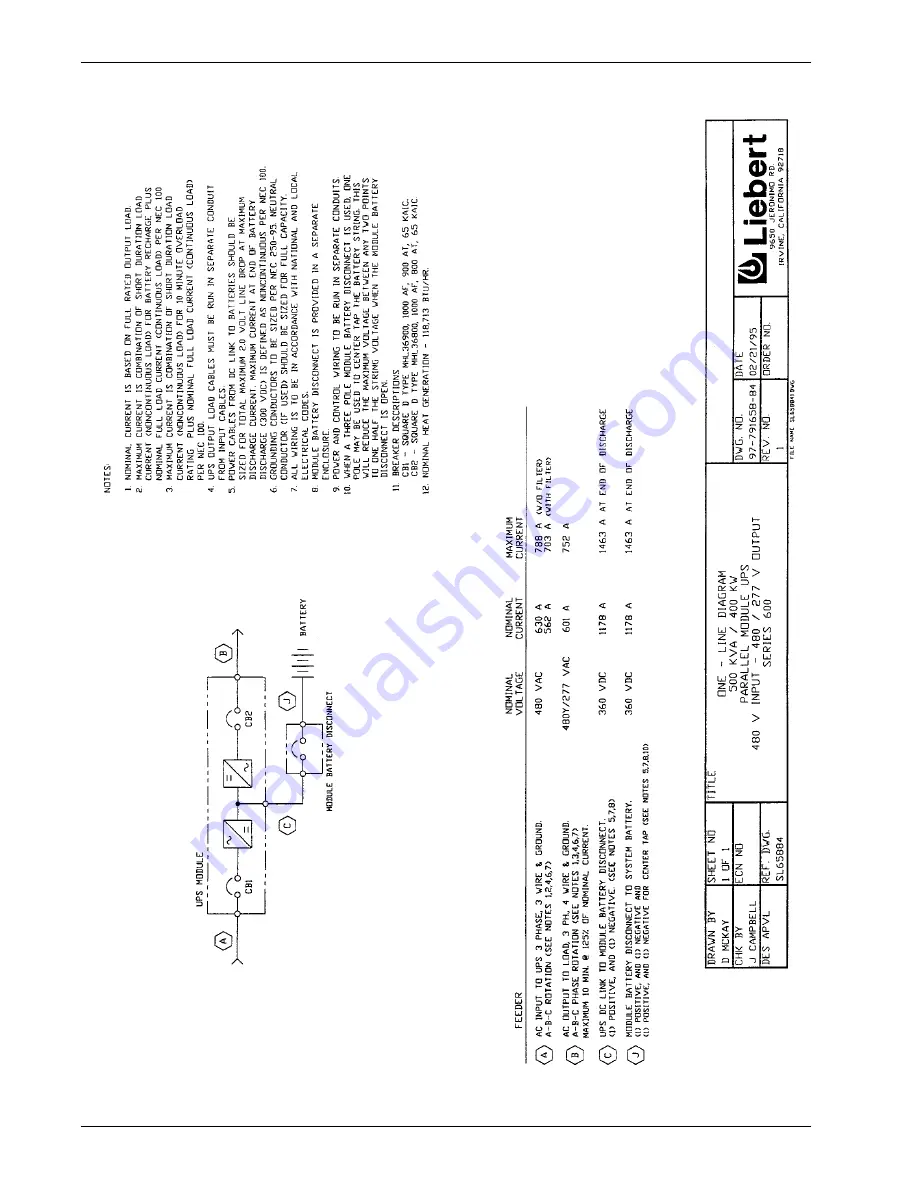 Liebert Series 600 Installation Manual Download Page 74