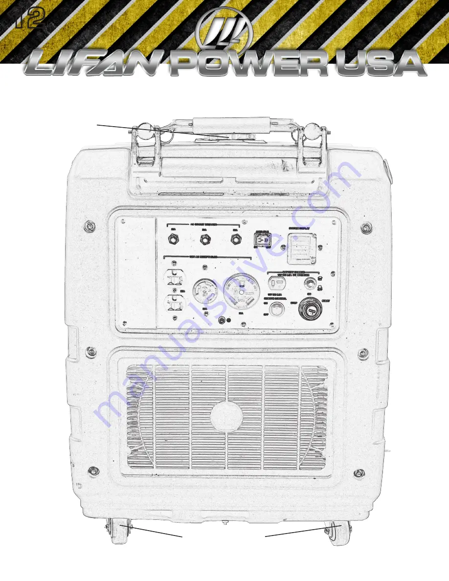 LIFAN	 Power USA Energy Storm ESI-7000iER-EFI Operating Instructions And Owner'S Manual Download Page 12