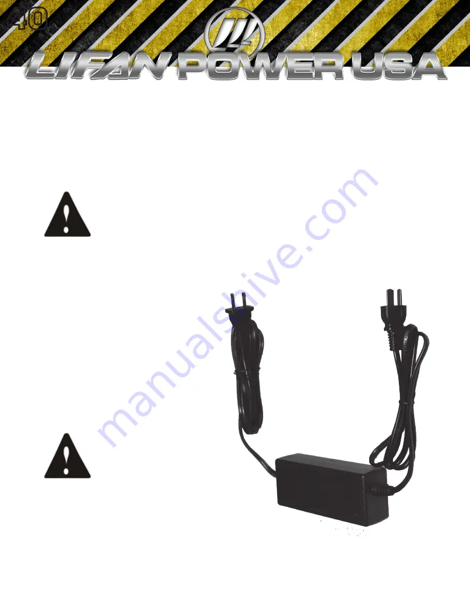 LIFAN	 Power USA Energy Storm ESI-7000iER-EFI Operating Instructions And Owner'S Manual Download Page 40