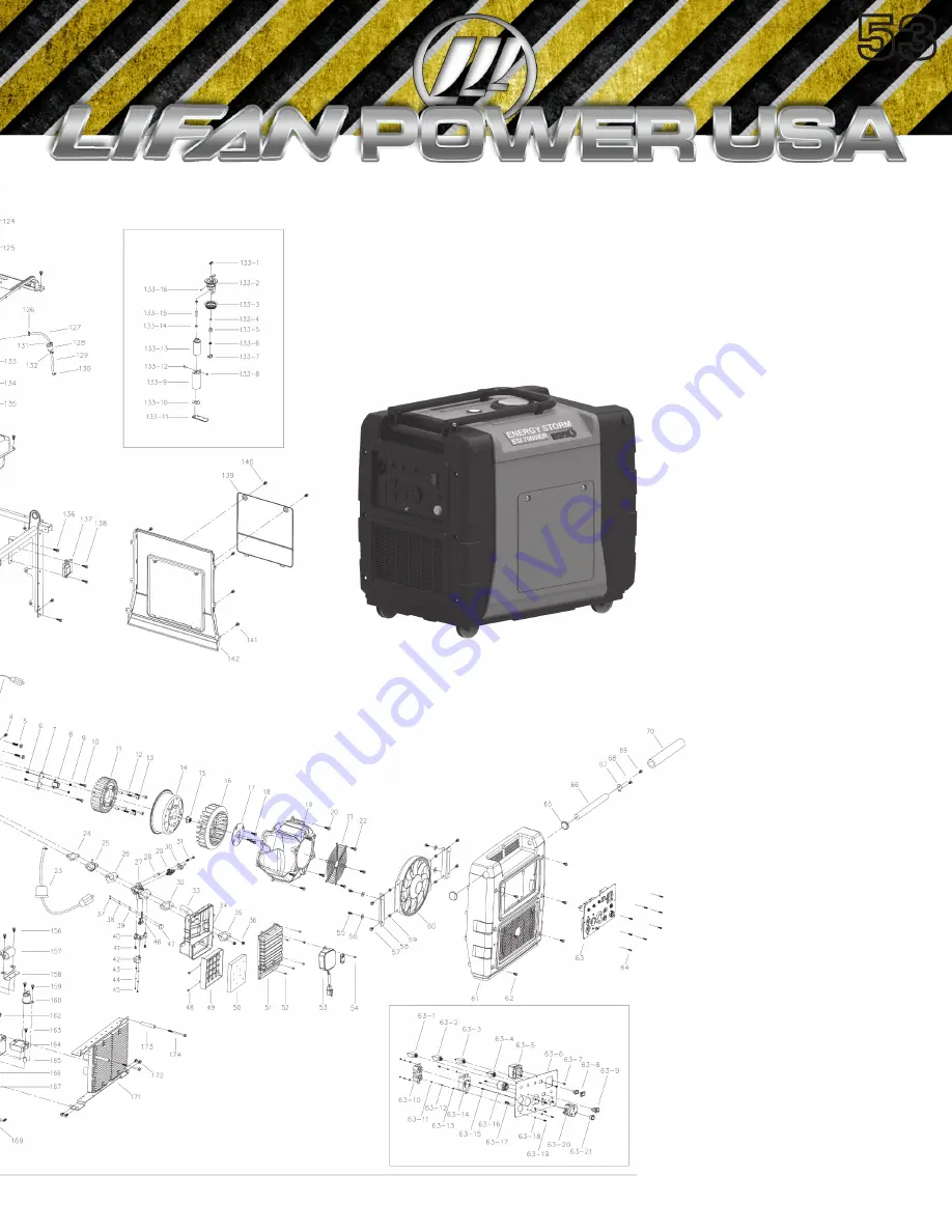 LIFAN	 Power USA Energy Storm ESI-7000iER-EFI Скачать руководство пользователя страница 53