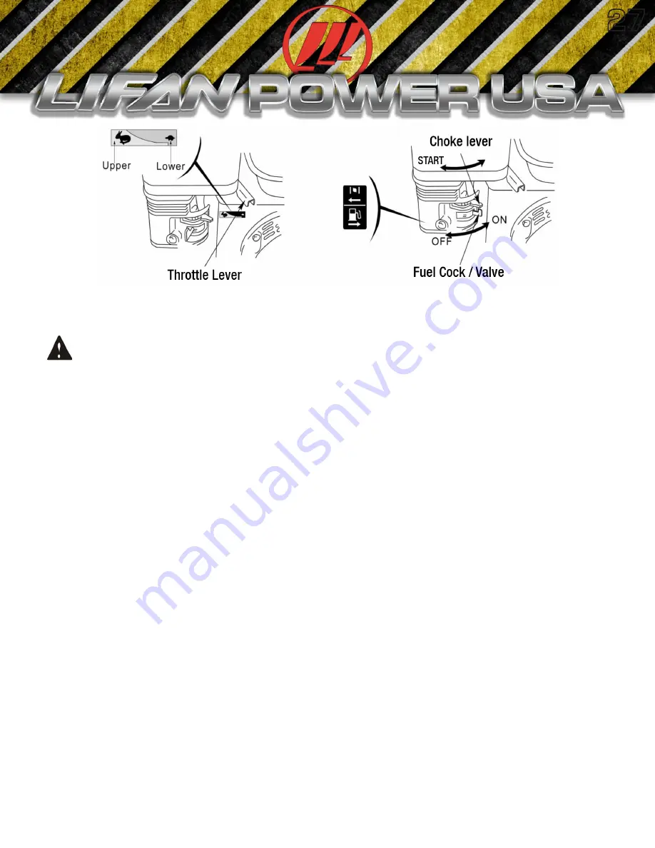 LIFAN	 Power USA Pressure Storm Series Скачать руководство пользователя страница 27