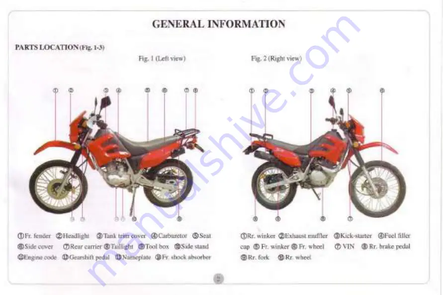 Lifan LF125GY-5 Скачать руководство пользователя страница 5