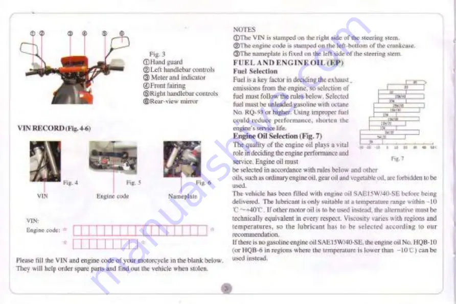 Lifan LF125GY-5 Owner'S Manual Download Page 6