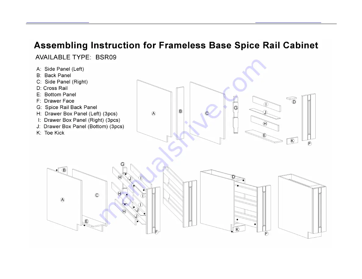 LifeArt Cabinetry B09 Assemble Instruction Download Page 10