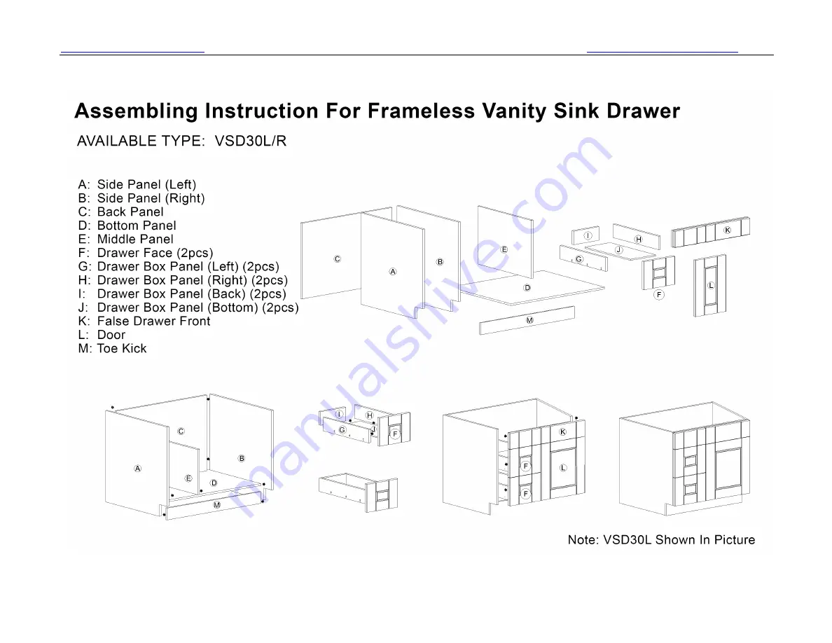 LifeArt Cabinetry B09 Assemble Instruction Download Page 17