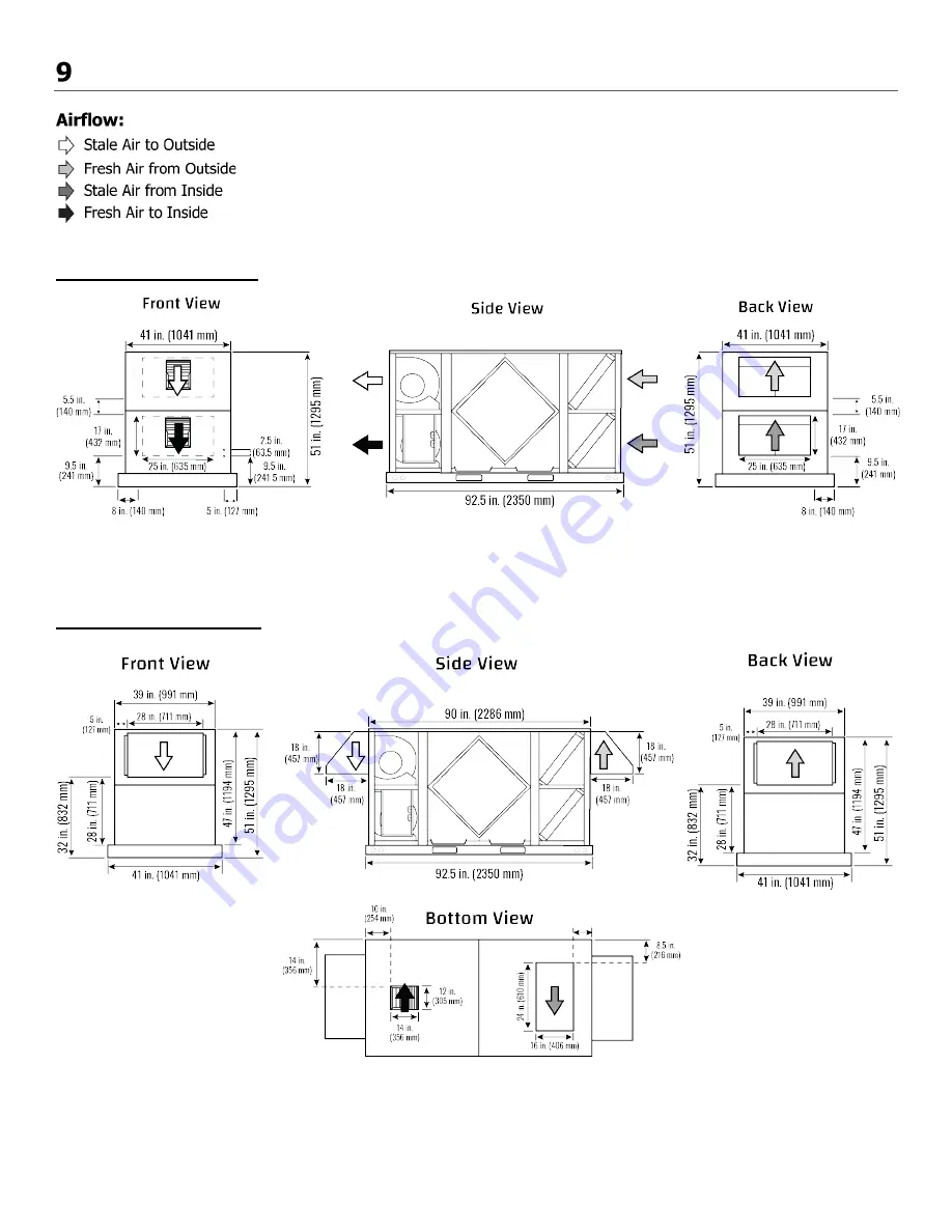 Lifebreath 1500E-ECM Installation Manual Download Page 12