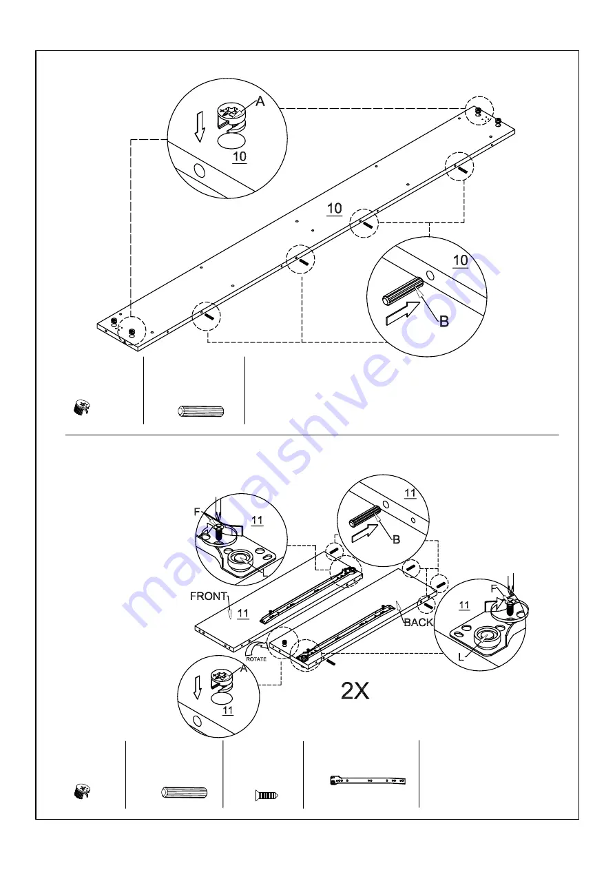 Lifely CCO-DEBED137-WHT Assemble Instructions Download Page 10