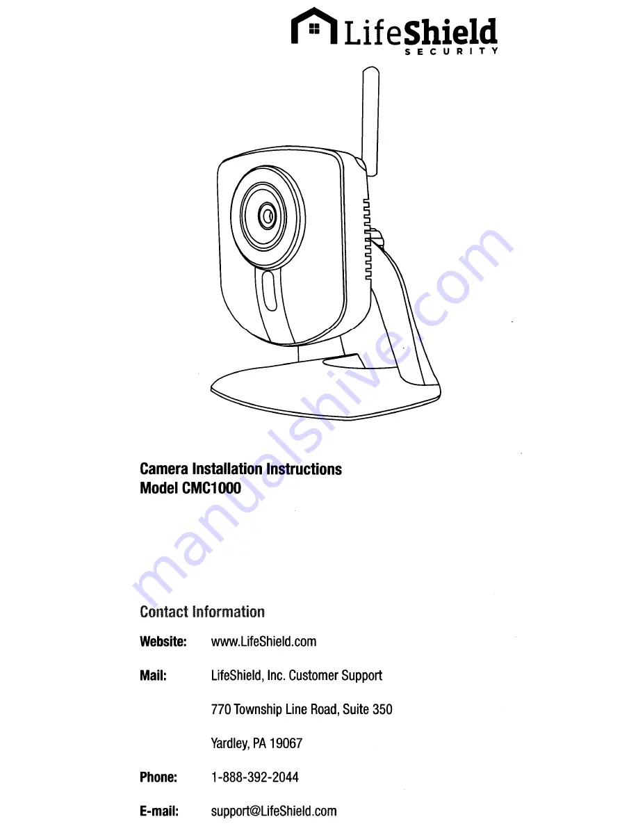 LifeShield HomeView CMC1000 Скачать руководство пользователя страница 1