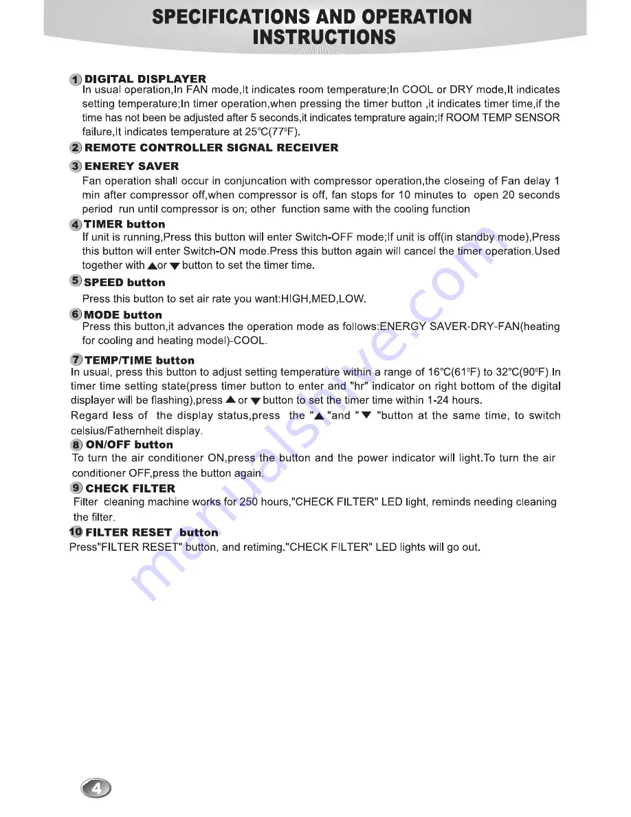 lifeSMART LS-WAC12R Installation And Operation Manual Download Page 6