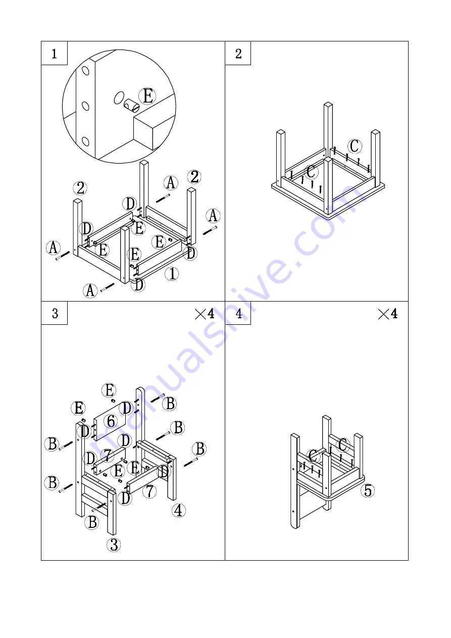 LifeSpan Kids Lil' Play Table and Chair Set Скачать руководство пользователя страница 8