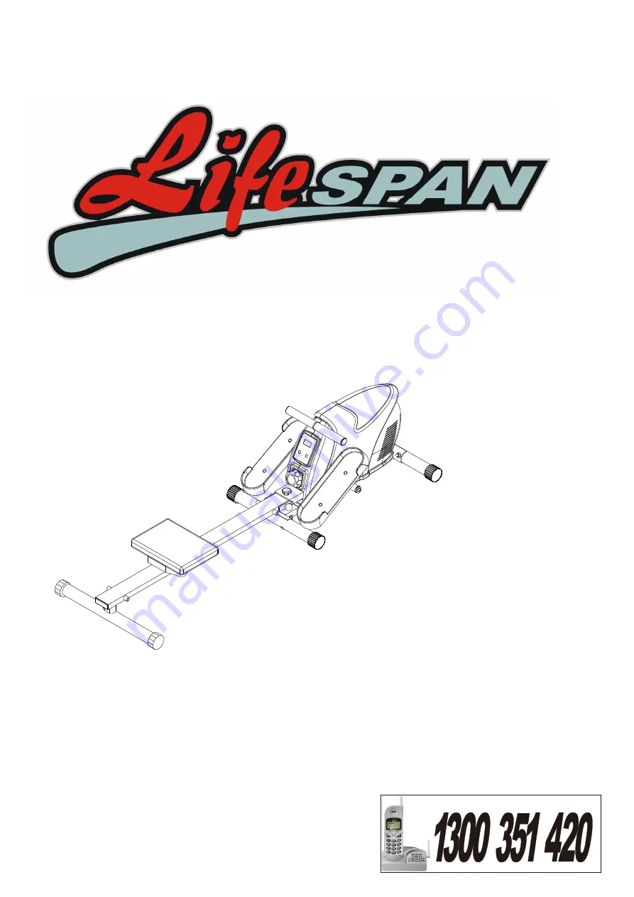 LifeSpan ROWER PLUS User Manual Download Page 1