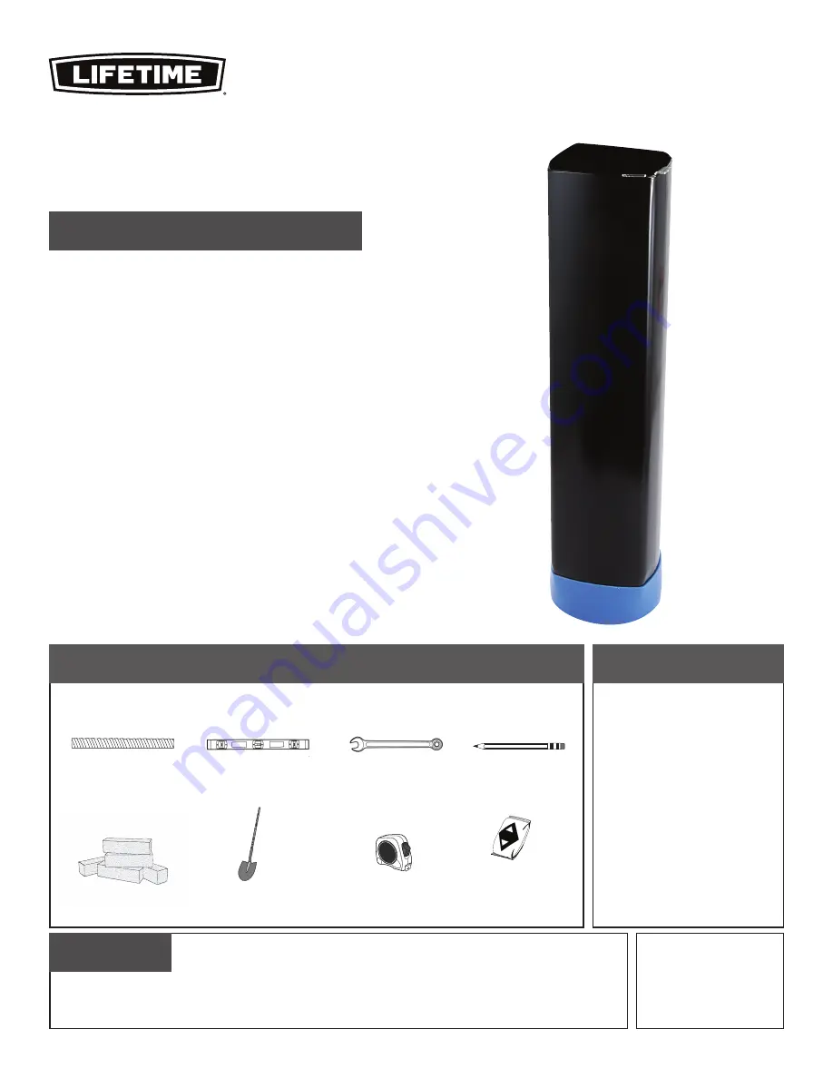 Lifetime 0040 Assembly Instructions Manual Download Page 1