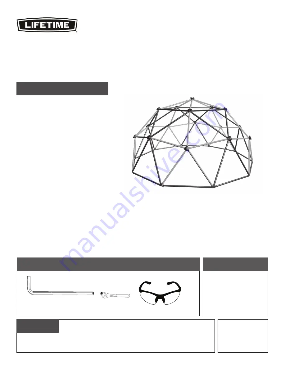 Lifetime 101301 Assembly Instructions Manual Download Page 1