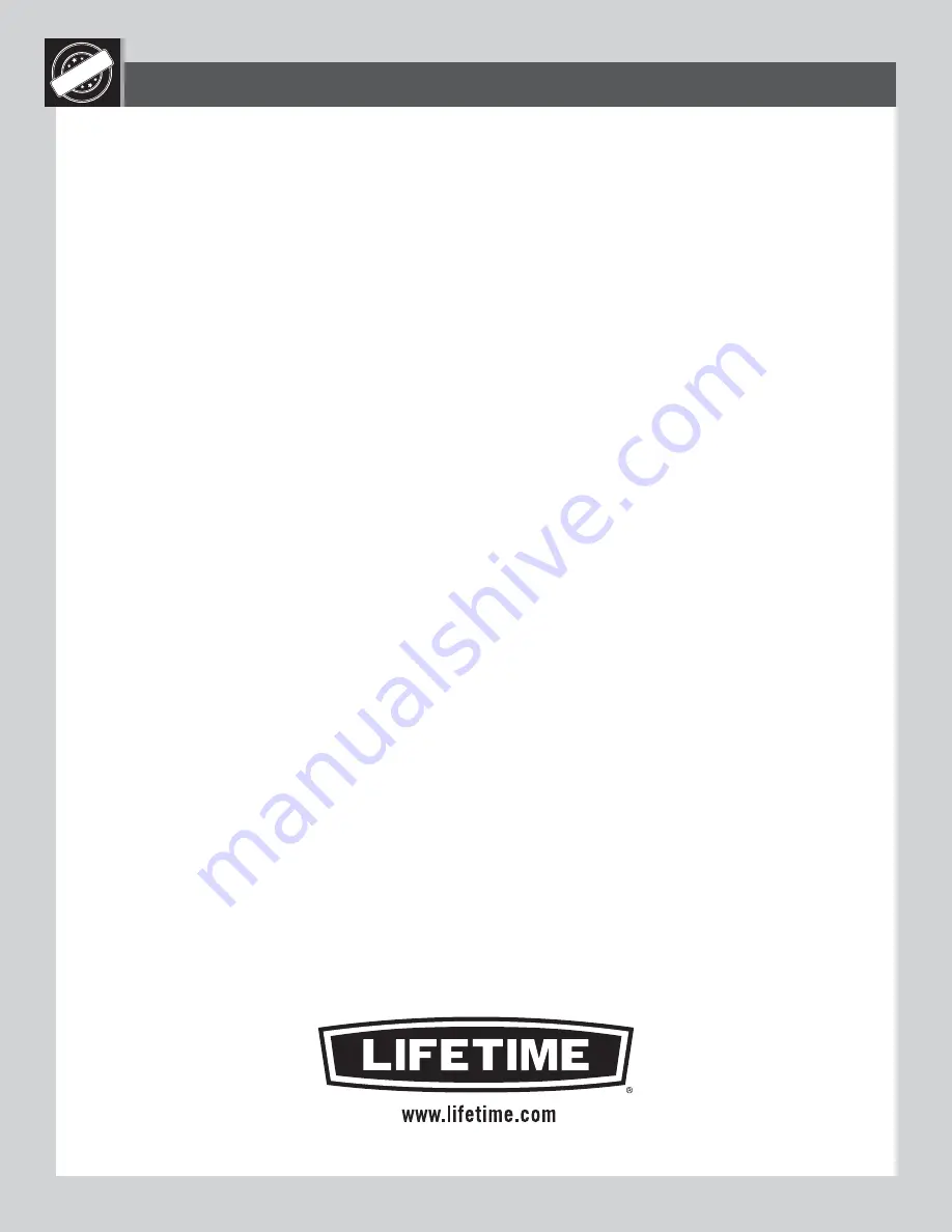 Lifetime 290038 Assembly Instructions Manual Download Page 39