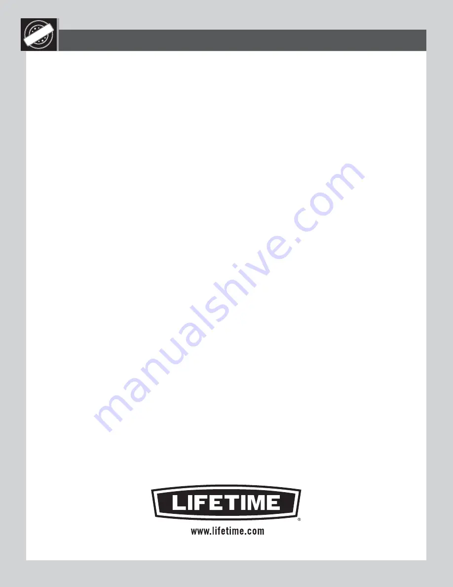 Lifetime 290633 Assembly Instructions Manual Download Page 98