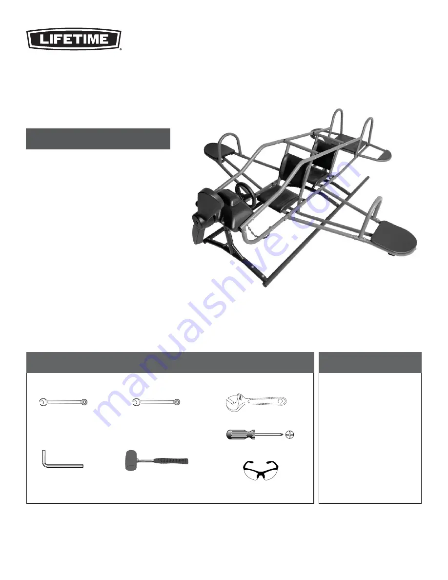 Lifetime 90135 Assembly Instructions Manual Download Page 1