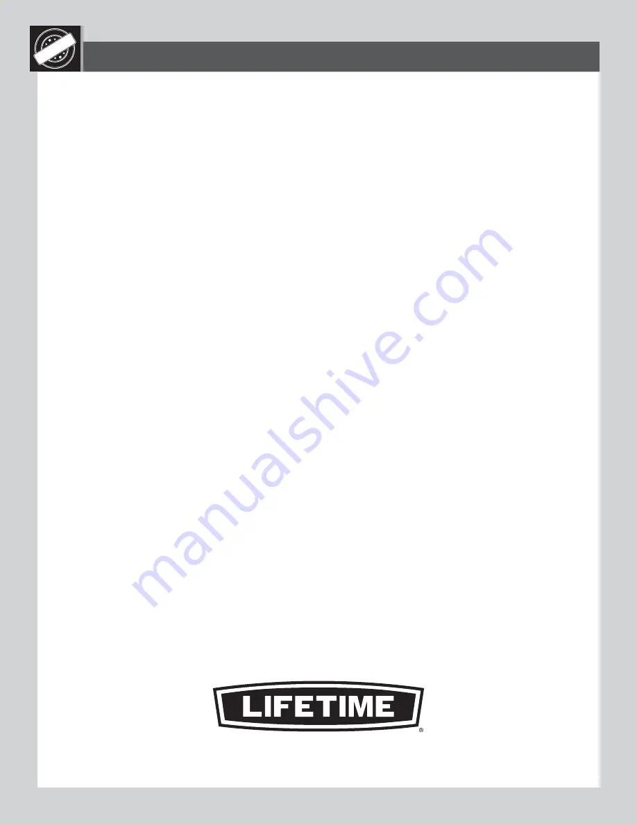 Lifetime 90240 Assembly Instructions Manual Download Page 72