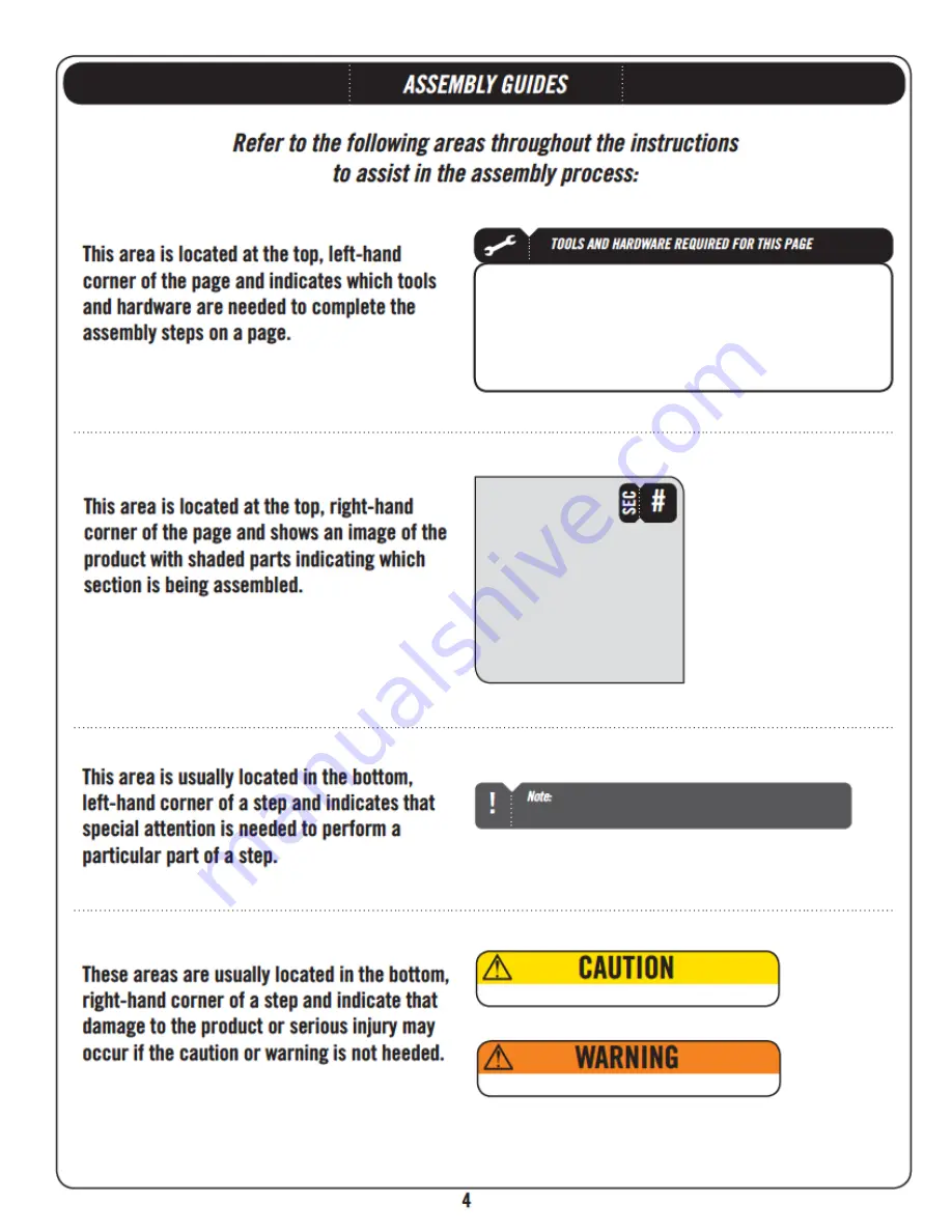 Lifetime A-FRAME PLAYSET 90042 Owner'S Manual Download Page 4