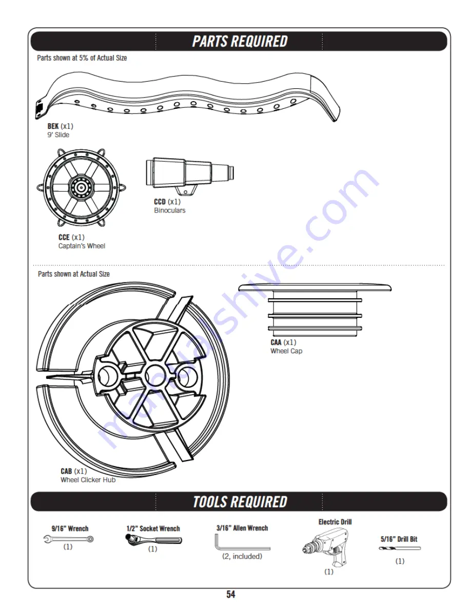 Lifetime A-FRAME PLAYSET 90042 Owner'S Manual Download Page 54