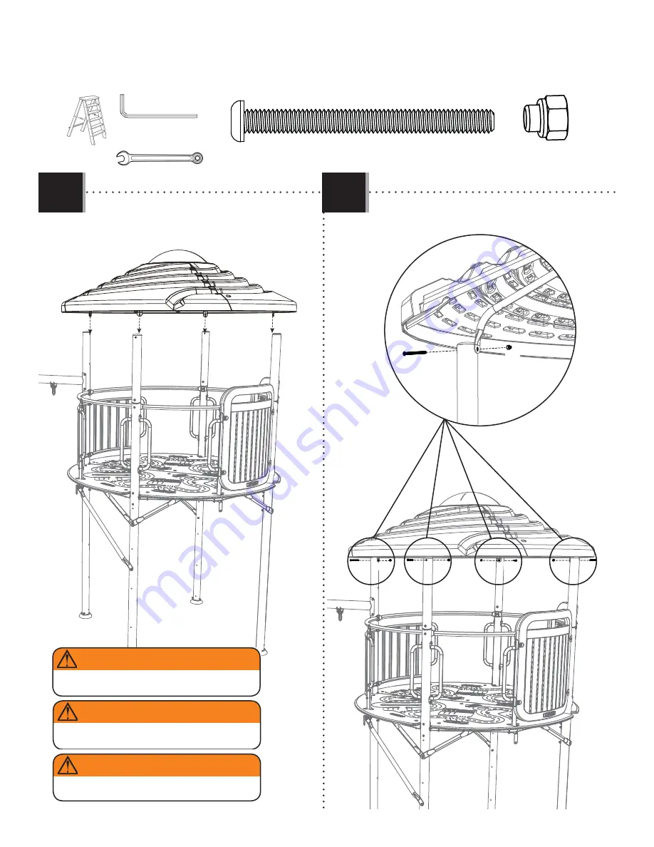 Lifetime ADVENTURE TOWER 90440 Assembly Instruction Manual Download Page 60