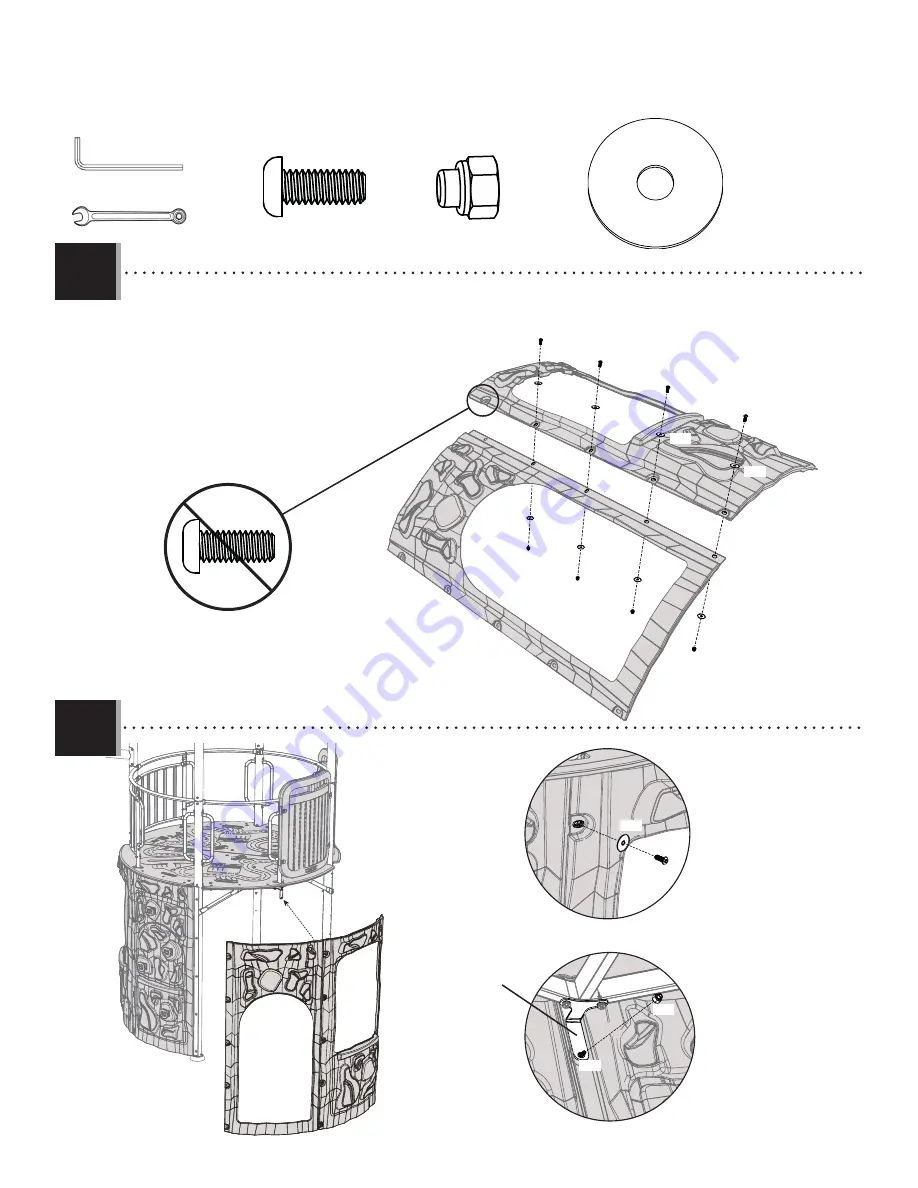 Lifetime ADVENTURE TOWER 90440 Assembly Instruction Manual Download Page 65