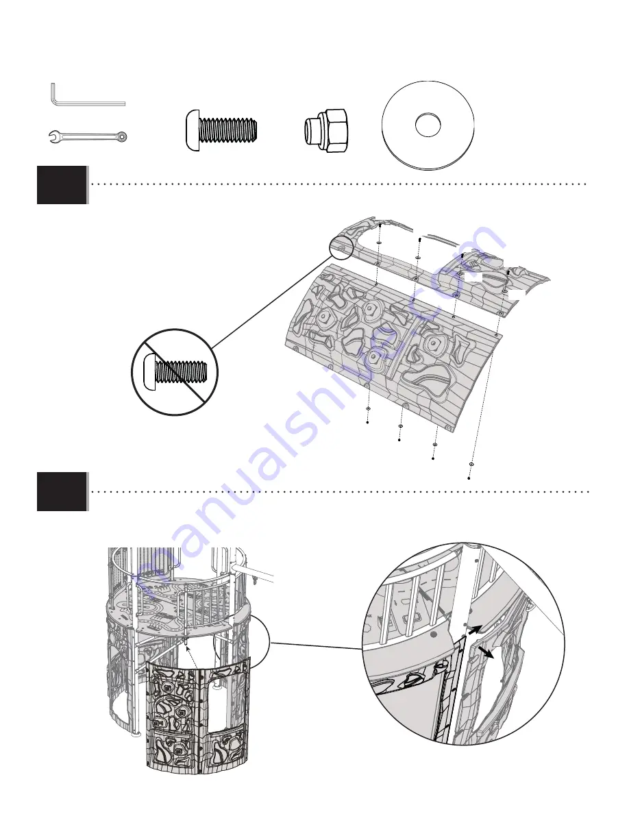 Lifetime ADVENTURE TOWER 90440 Assembly Instruction Manual Download Page 69