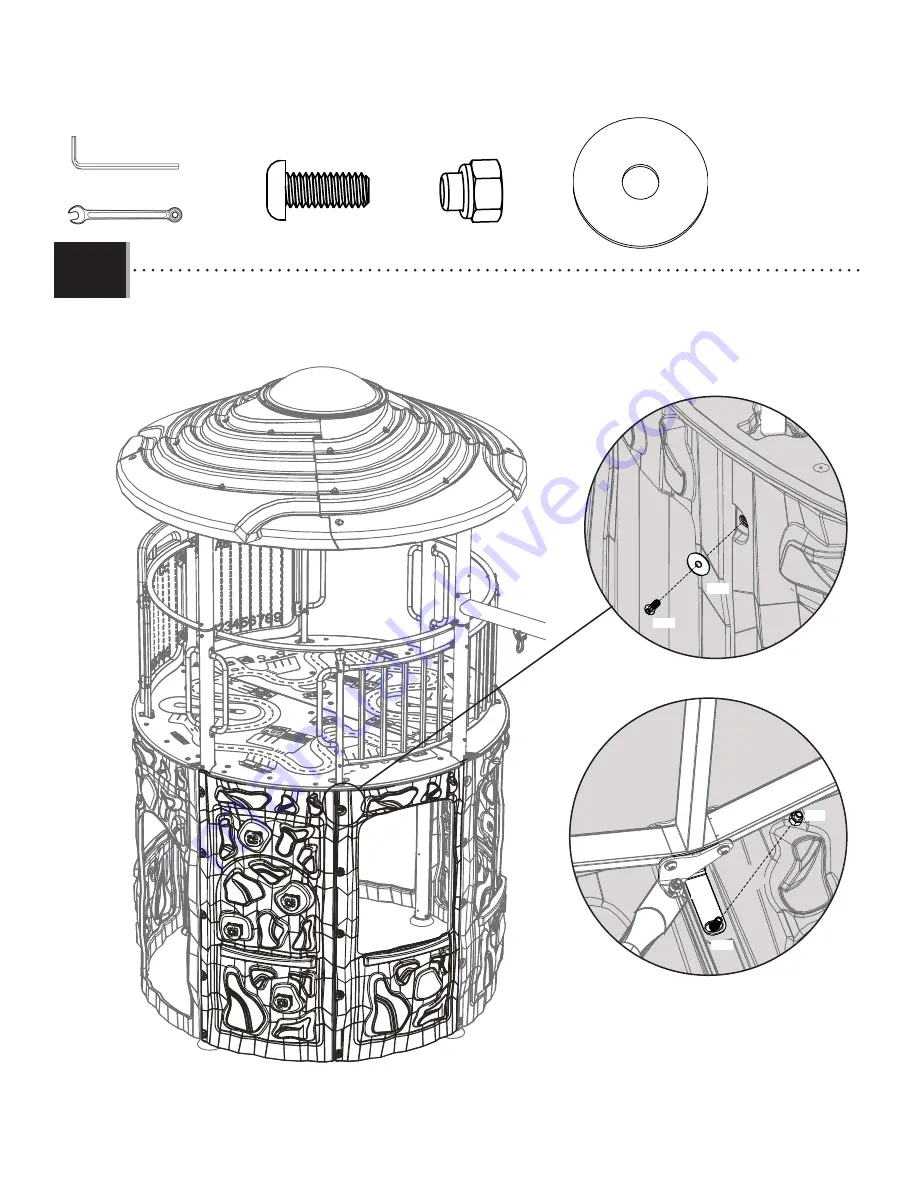 Lifetime ADVENTURE TOWER 90440 Assembly Instruction Manual Download Page 70