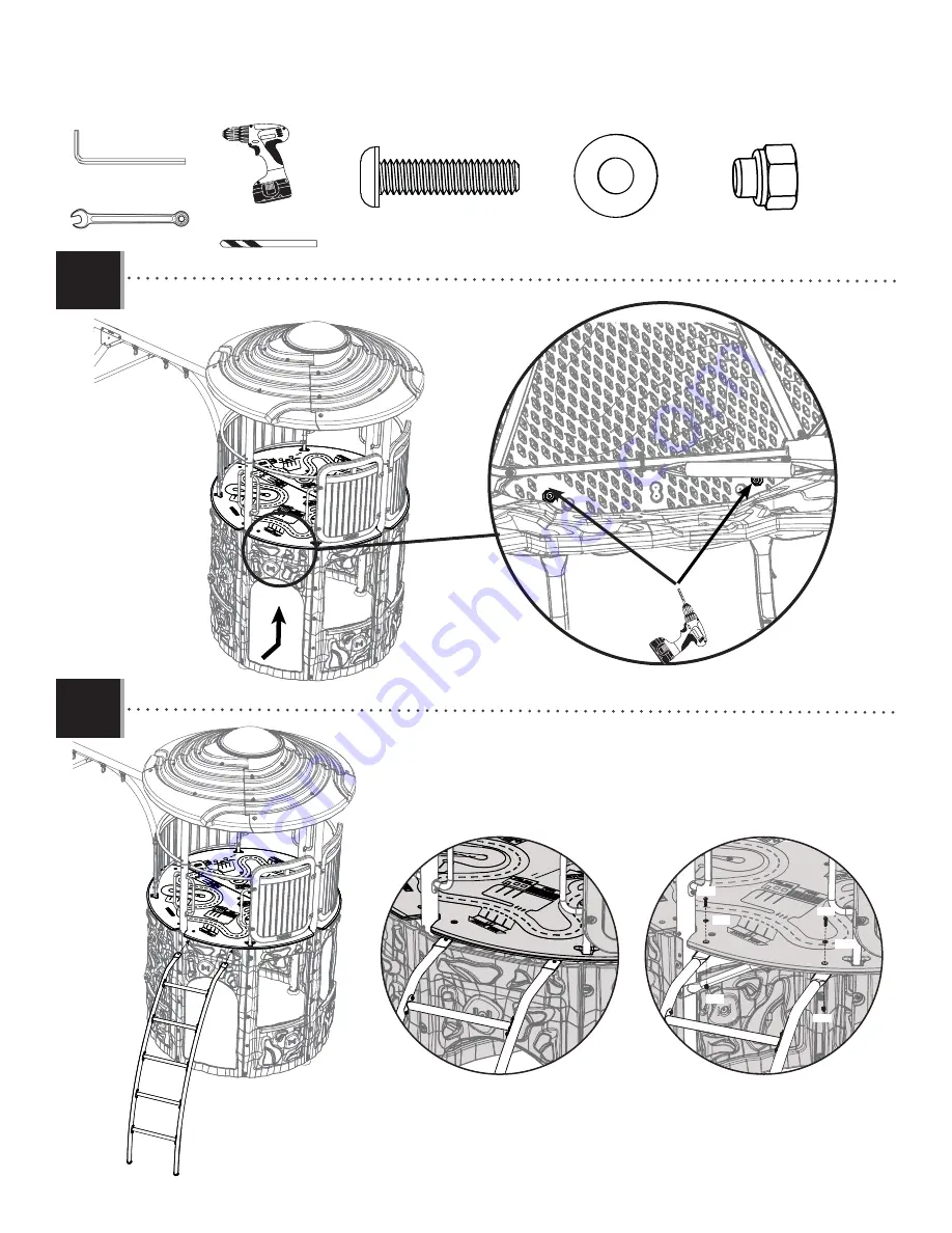 Lifetime ADVENTURE TOWER 90440 Assembly Instruction Manual Download Page 76