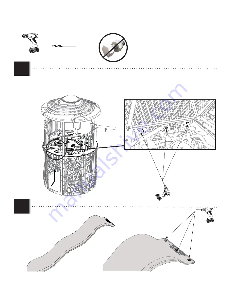 Lifetime ADVENTURE TOWER 90440 Assembly Instruction Manual Download Page 77