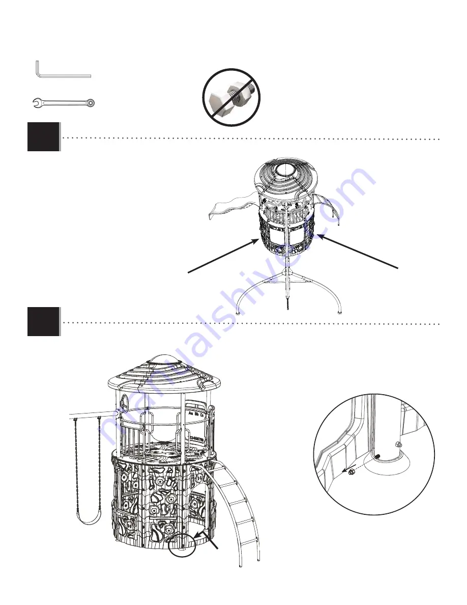 Lifetime ADVENTURE TOWER 90440 Assembly Instruction Manual Download Page 82