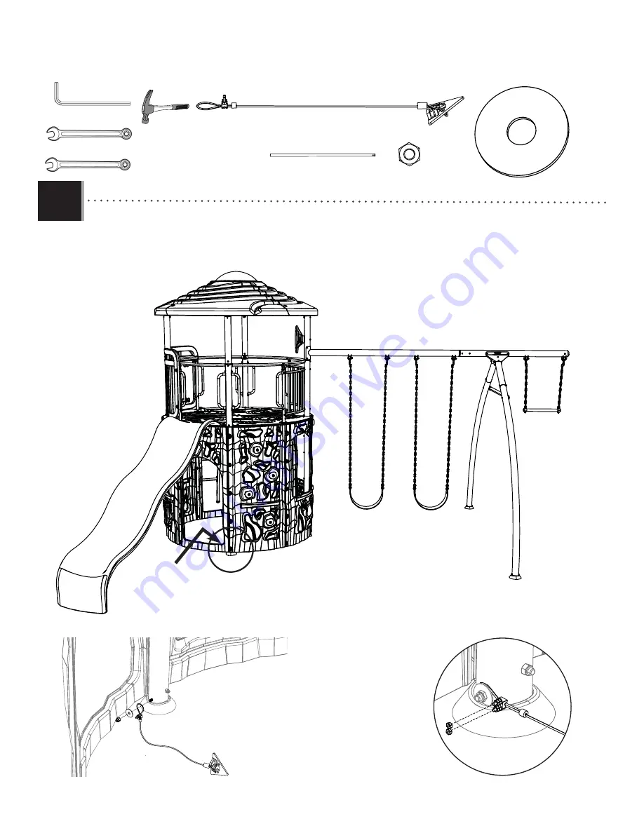 Lifetime ADVENTURE TOWER 90440 Assembly Instruction Manual Download Page 85