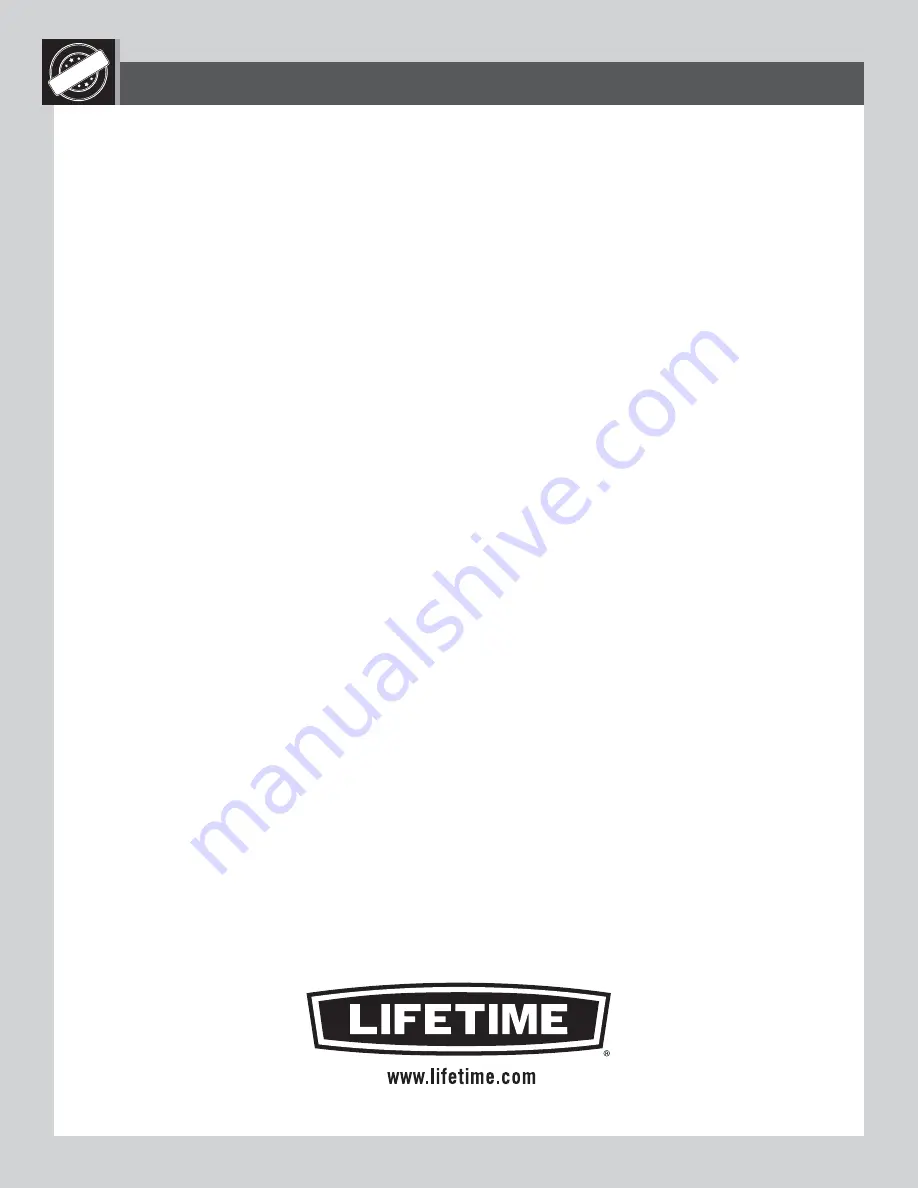 Lifetime ADVENTURE TOWER 90440 Assembly Instruction Manual Download Page 94