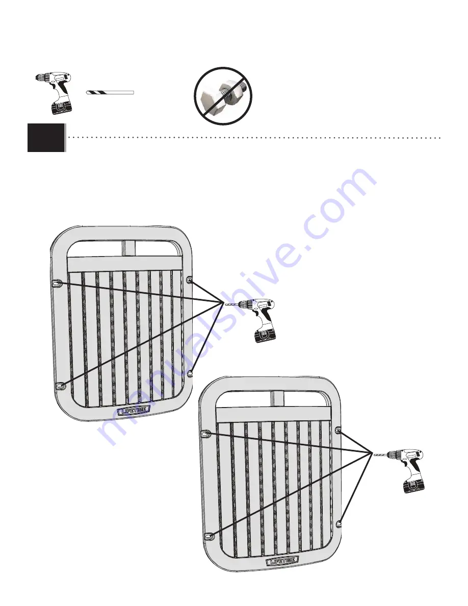 Lifetime DOUBLE ADVENTURE 90971 Assembly Instructions Manual Download Page 45