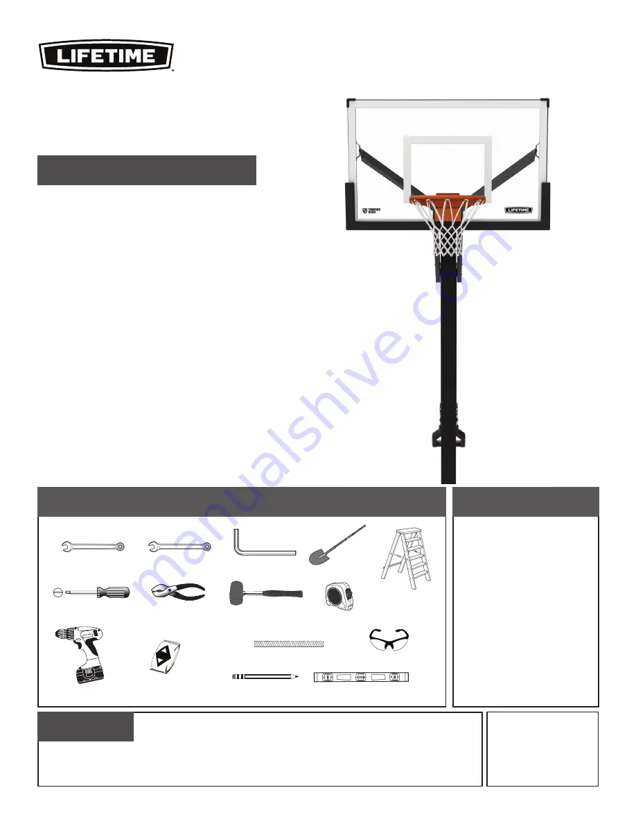 Lifetime MAMMOTH 90965 Assembly Instructions Manual Download Page 3