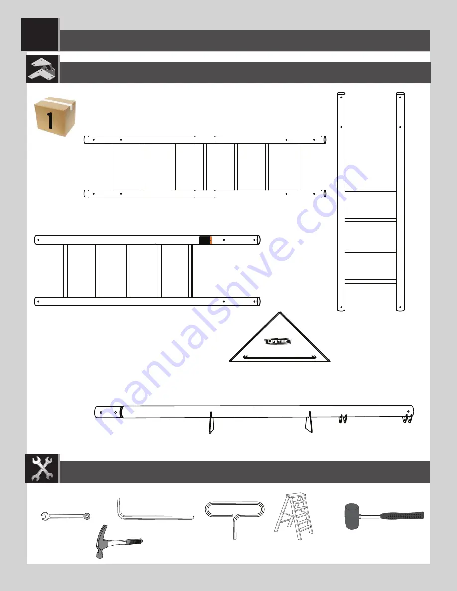 Lifetime MONKEY BAR ADVENTURE Assembly Instructions Manual Download Page 24