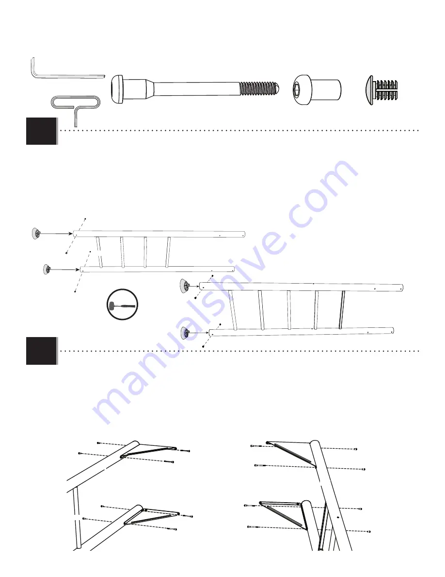 Lifetime MONKEY BAR ADVENTURE Assembly Instructions Manual Download Page 27