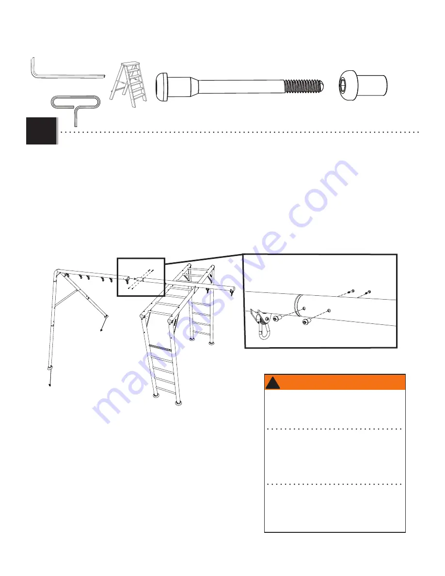 Lifetime MONKEY BAR ADVENTURE Assembly Instructions Manual Download Page 35