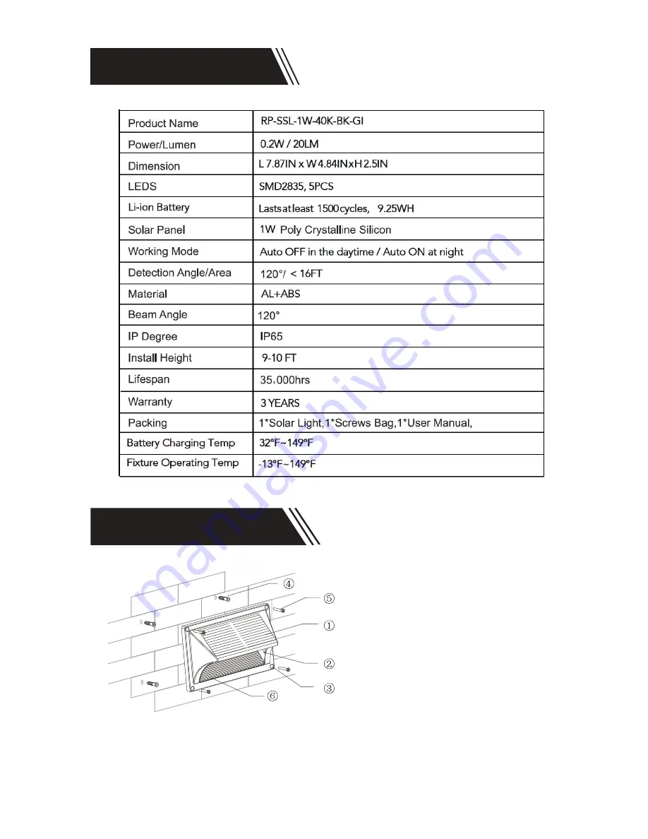 Light Efficient Design RemPhos RP-SSL-1W-40K-BK-GI Скачать руководство пользователя страница 2