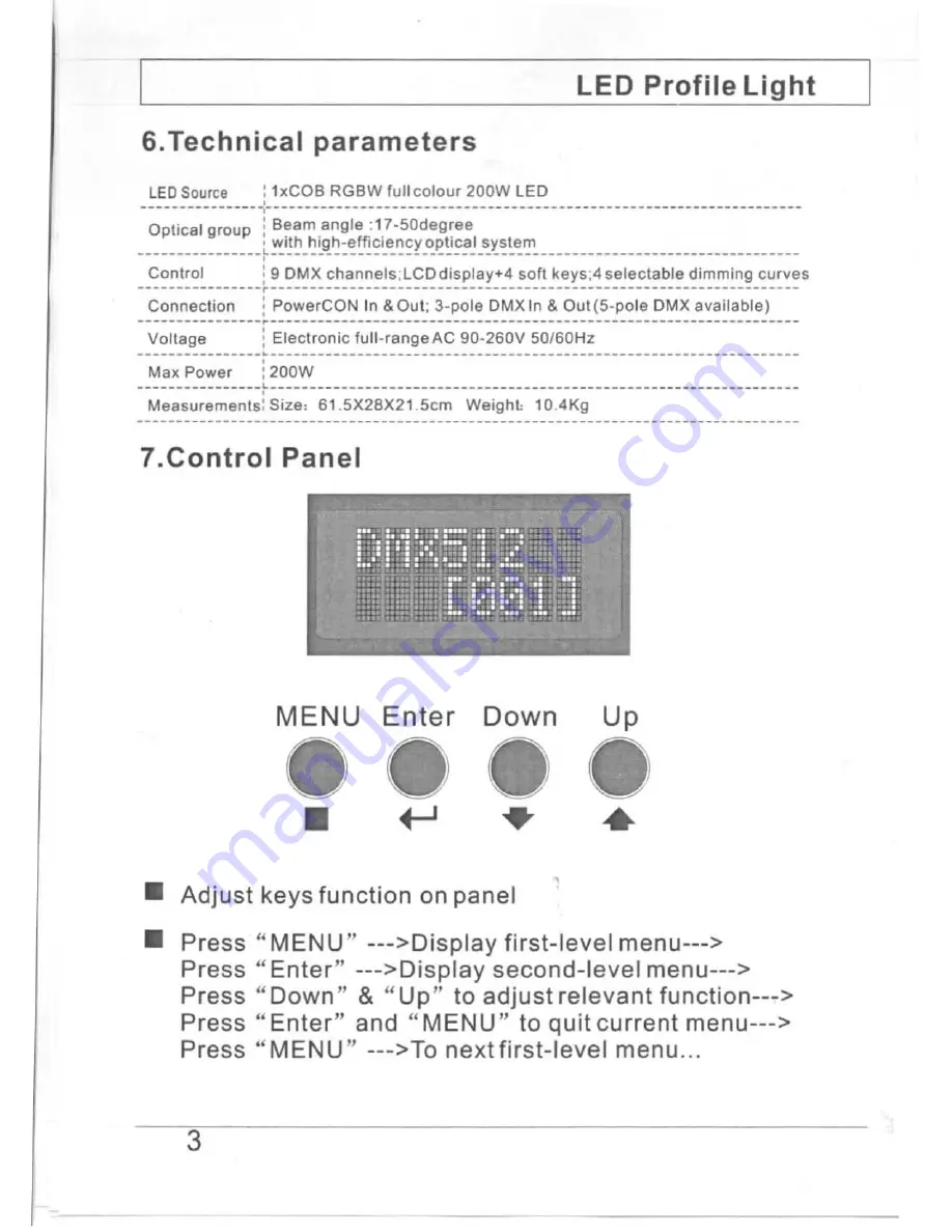 Light Emotion Professional ZOOM180RGBW Скачать руководство пользователя страница 4