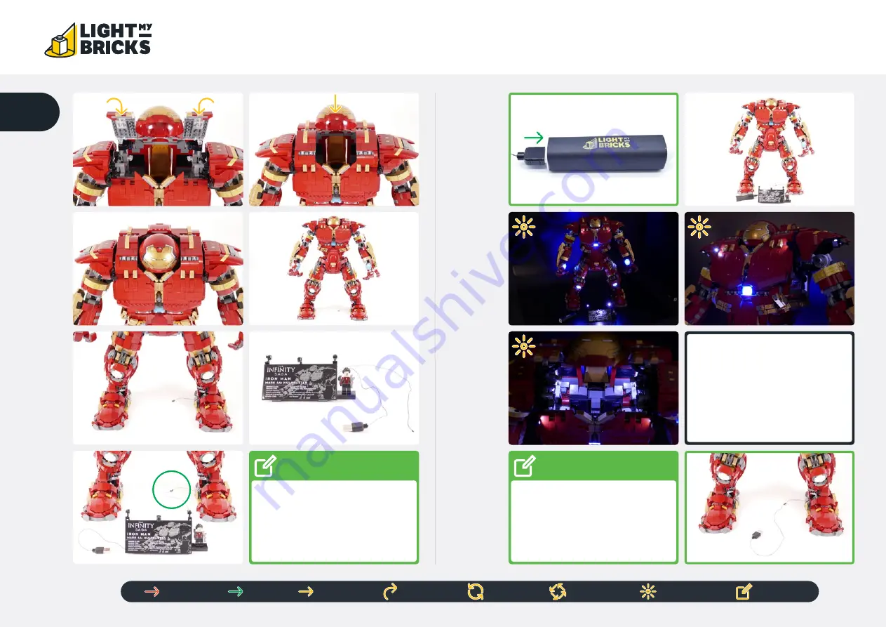 LIGHT MY BRICKS 76210 Installation Manual Download Page 57