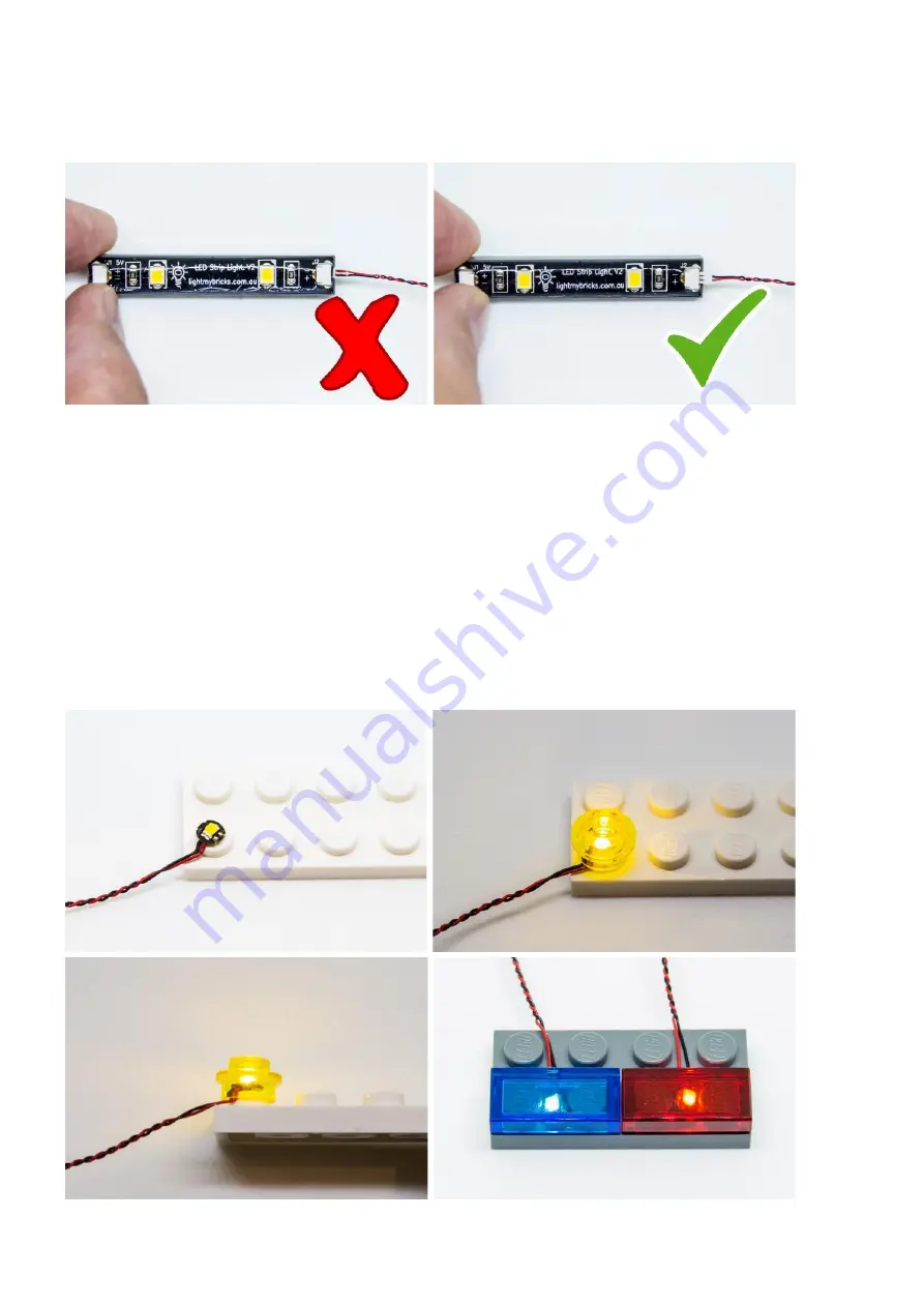 LIGHT MY BRICKS LBM 971043 Manual Download Page 5