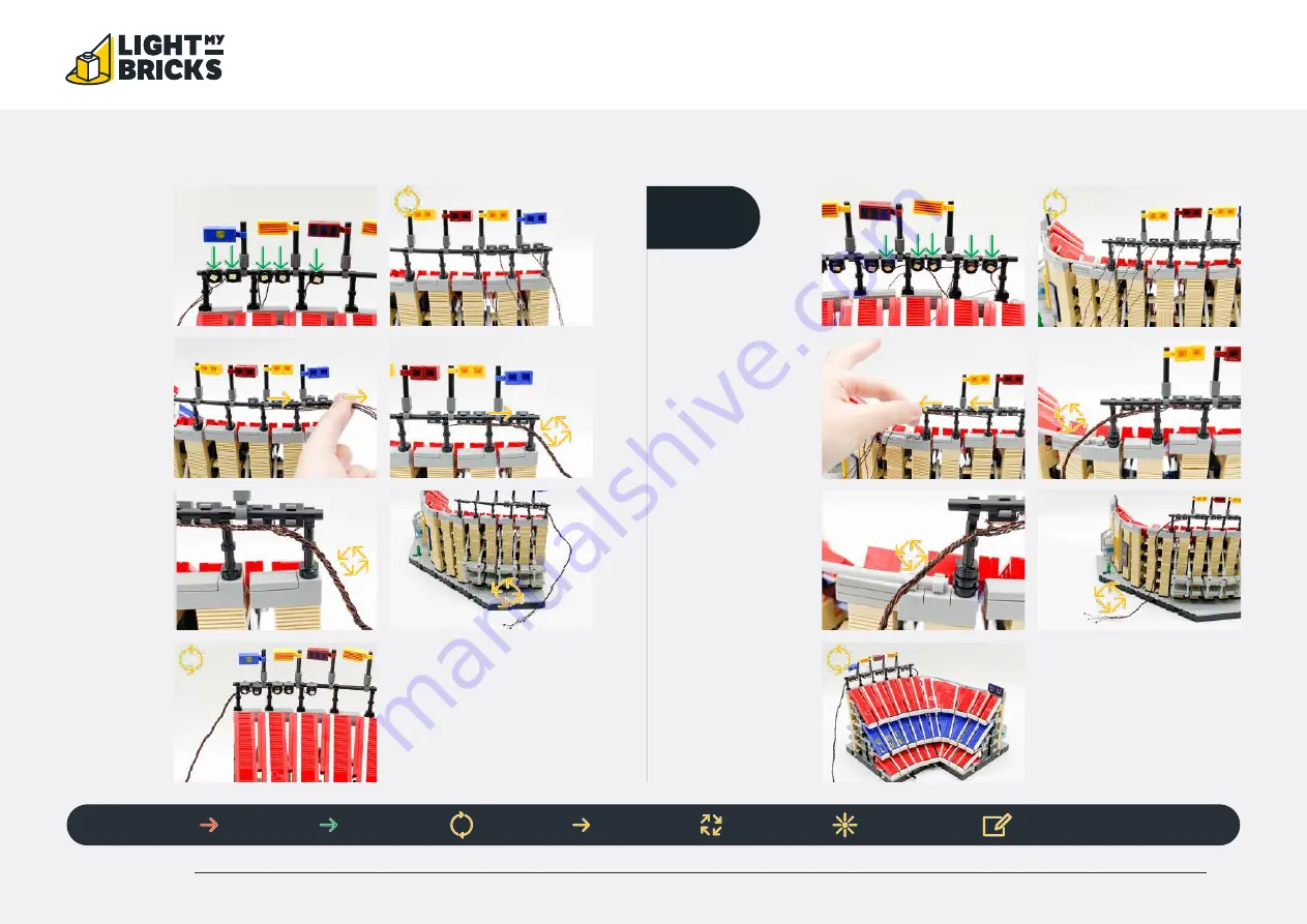 LIGHT MY BRICKS LEGO CAMP NOU FC BARCELONA 10284 Скачать руководство пользователя страница 32