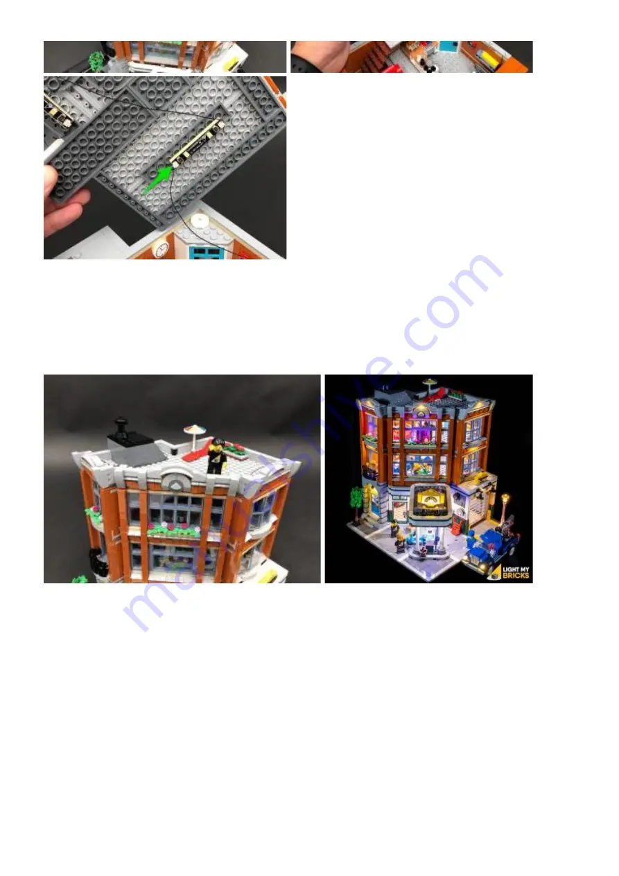 LIGHT MY BRICKS LEGO Corner Garage 10264 Manual Download Page 78