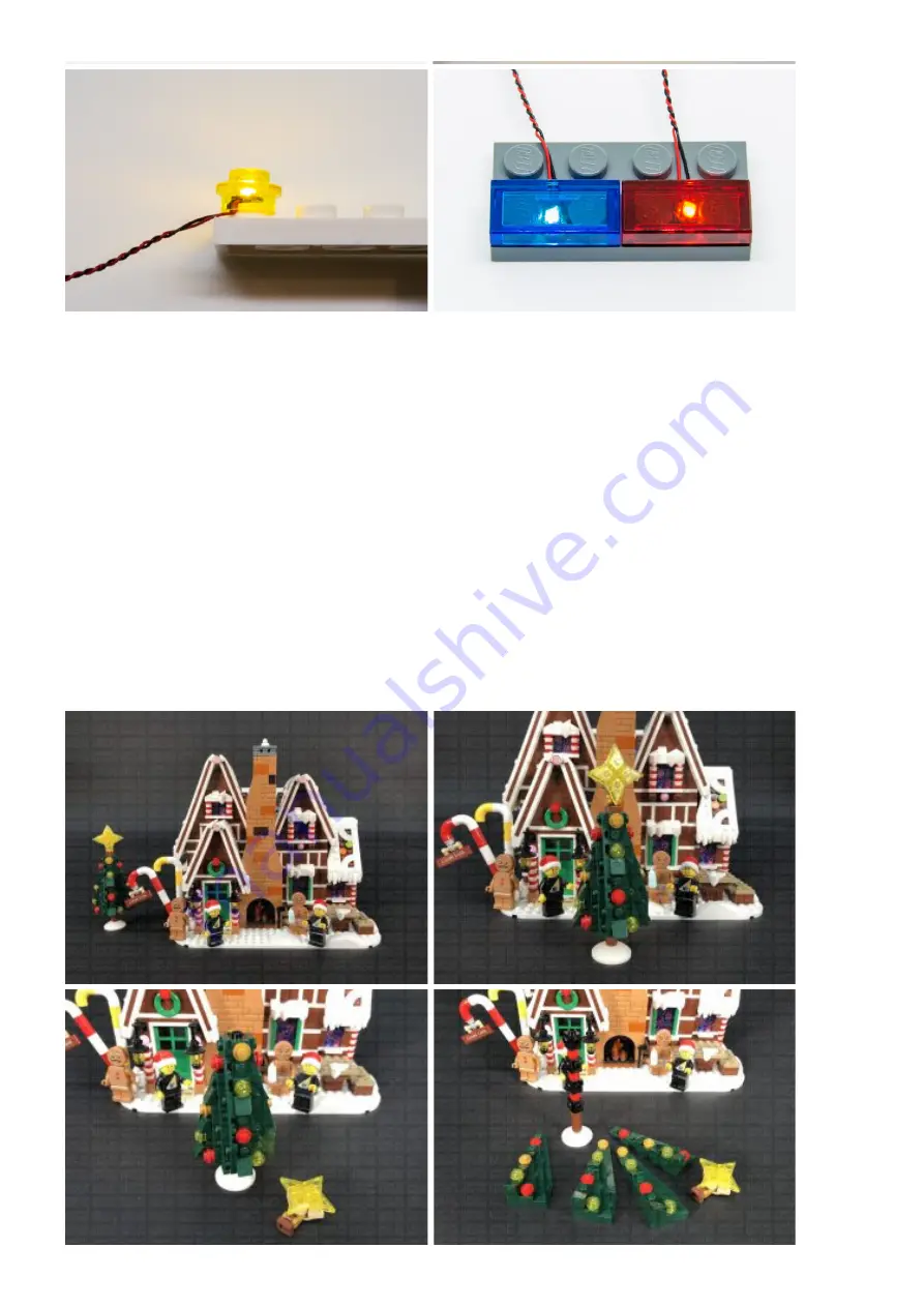 LIGHT MY BRICKS LEGO Gingerbread House 10267 Lighting Kit Скачать руководство пользователя страница 6