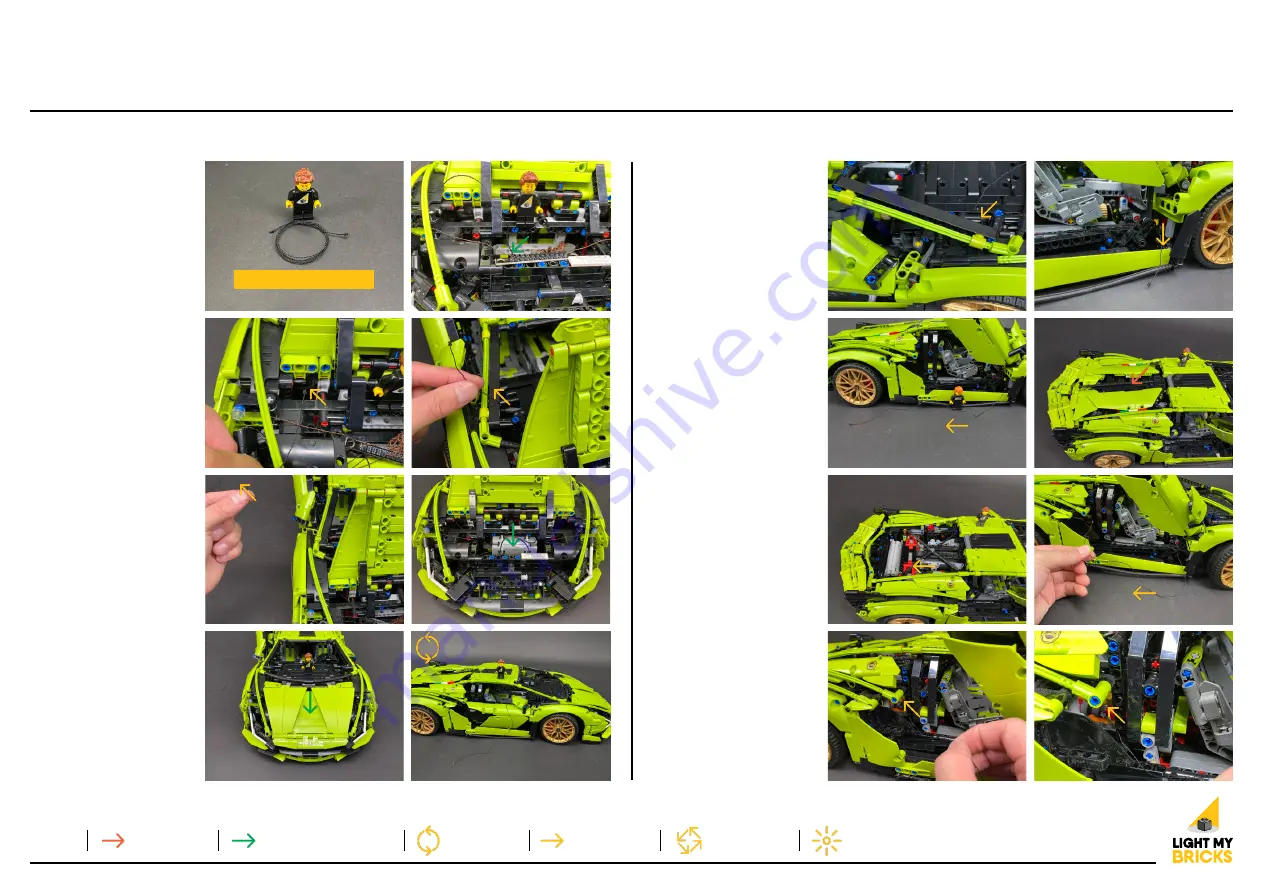 LIGHT MY BRICKS LEGO LAMBORGHINI SIAN FKP 37 42115 Installation Manual Download Page 14