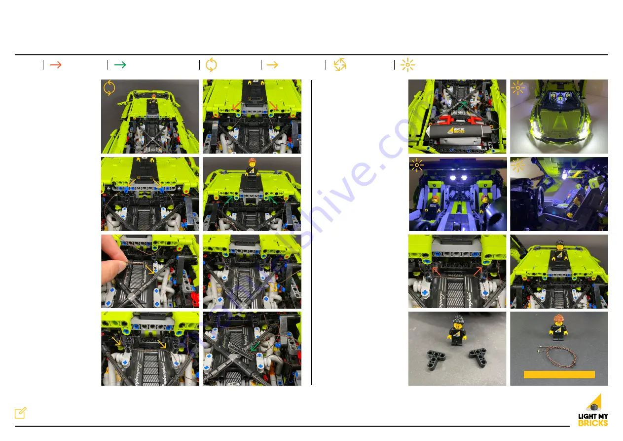 LIGHT MY BRICKS LEGO LAMBORGHINI SIAN FKP 37 42115 Installation Manual Download Page 17