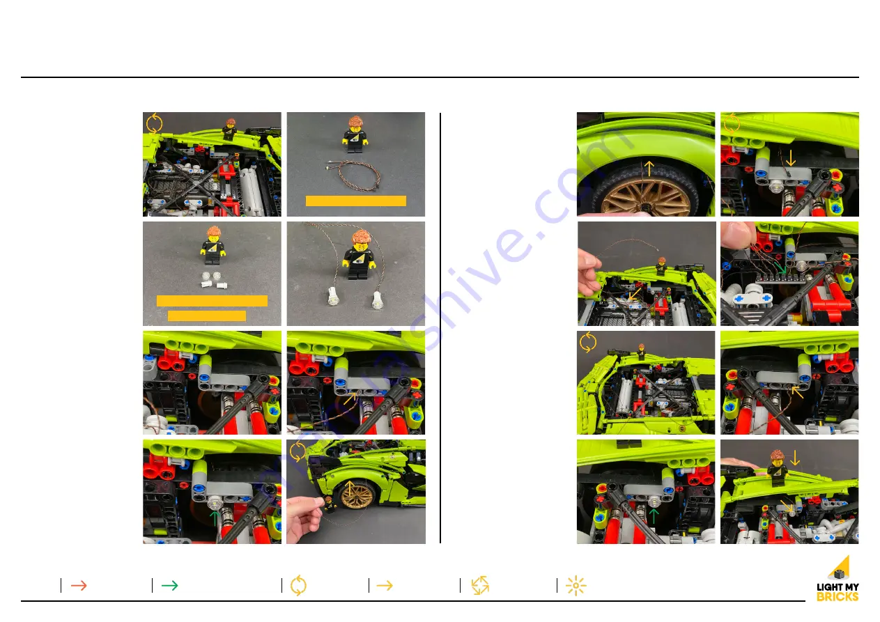 LIGHT MY BRICKS LEGO LAMBORGHINI SIAN FKP 37 42115 Installation Manual Download Page 19