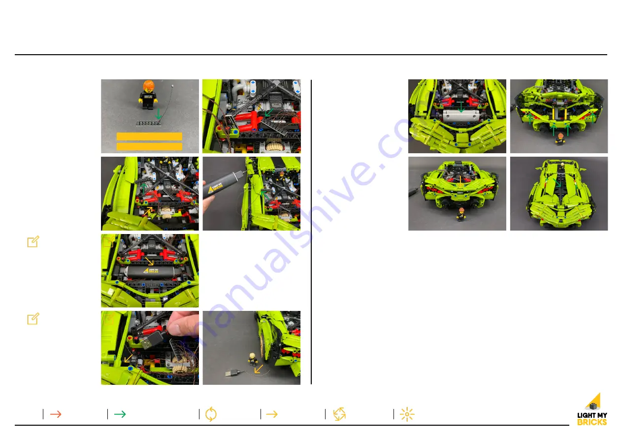 LIGHT MY BRICKS LEGO LAMBORGHINI SIAN FKP 37 42115 Installation Manual Download Page 24