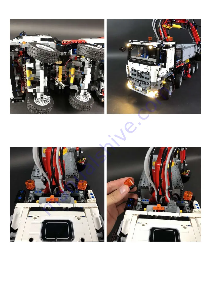 LIGHT MY BRICKS LEGO Mercedes Benz Arocs 42043 Lighting Kit Installation Instructions Manual Download Page 41